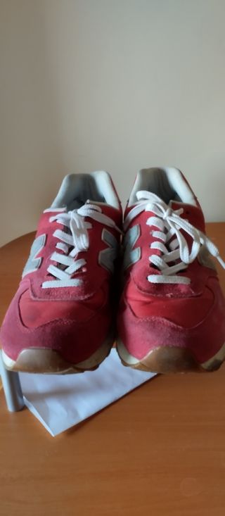 New Balance 574 Hombre Rojo