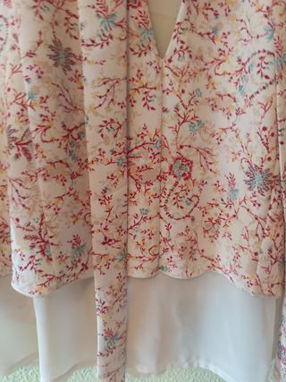Top Zara estampado floral