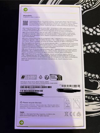 iPhone 16 Pro 256GB Titanio Blanco