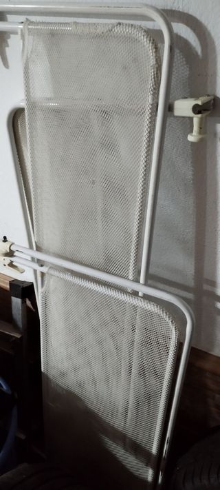 Barandilla de seguridad blanca