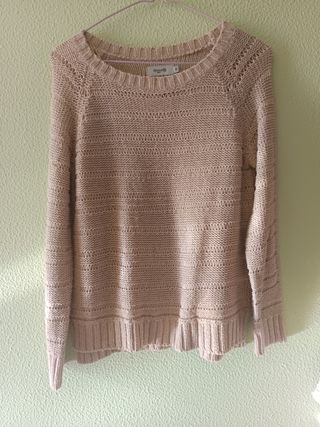 Jersey punto dorado beige