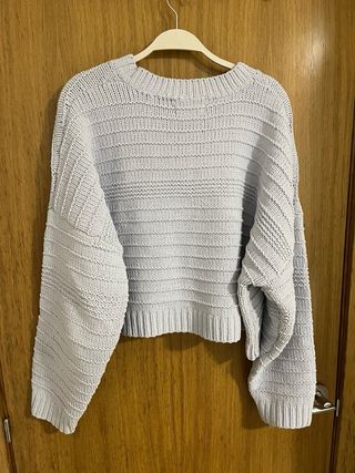 Jersey lila tejido