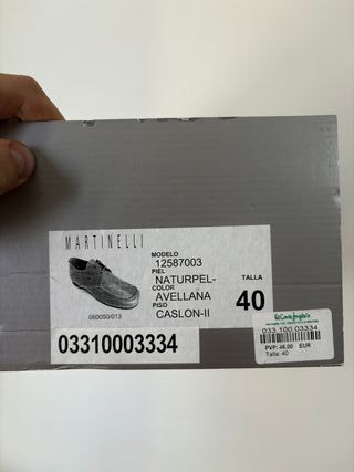Zapatos Martinelli Piel Talla 40 Nuevos