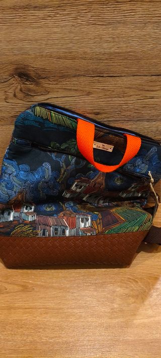 Mochila Gata Chunga Multicolor y Marrón