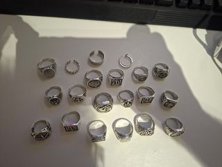 Lote 20 Anillos Vintage: Plata - Tallas variadas
