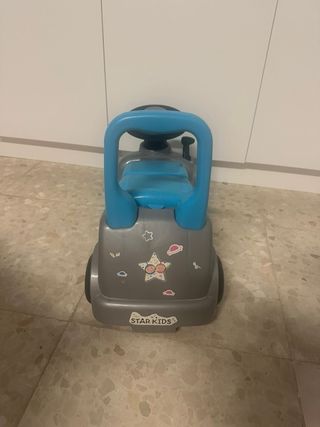 Moto correpasillos infantil gris y azul