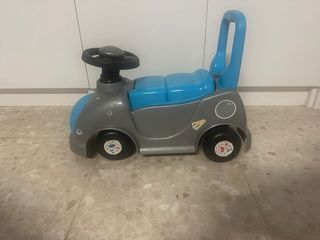 Moto correpasillos infantil gris y azul