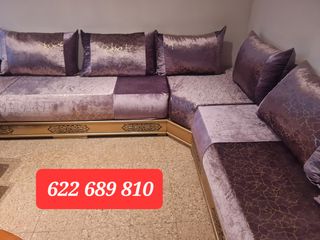 Sofá modular morado y dorado consultar precio 