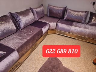 Sofá modular morado y dorado consultar precio 