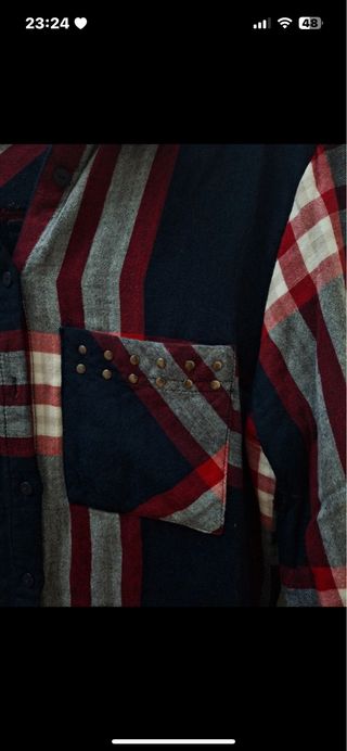 Vestido cuadros escoceses con flecos