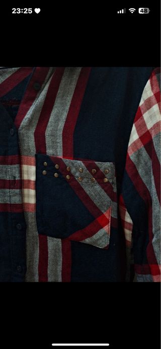 Vestido cuadros escoceses con flecos