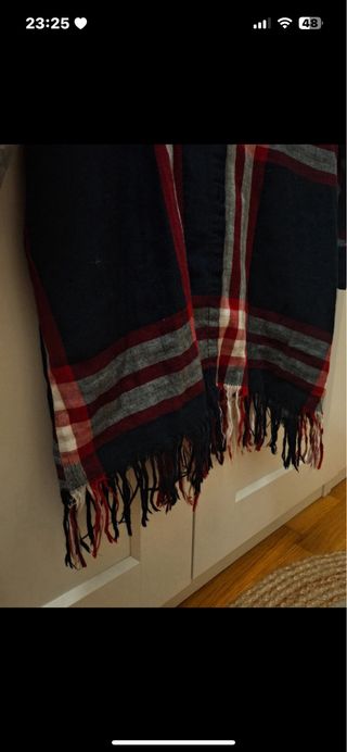 Vestido cuadros escoceses con flecos