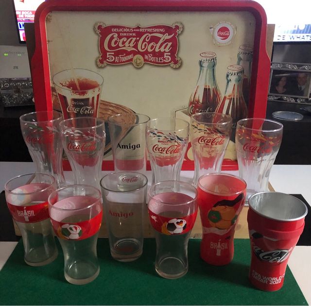 Coca Cola , colección de 120 vasos distintos.