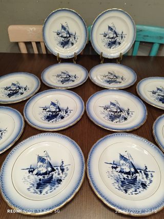 12 Platos Postre Dinoise ST.AMAND Franceses