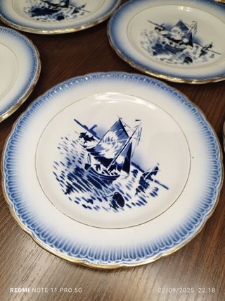 12 Platos Postre Dinoise ST.AMAND Franceses