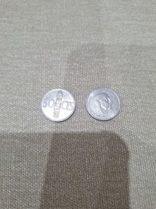 Moneda 50 cts Francisco Franco Caudillo
