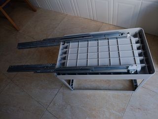 Ikea HALLBAR Base Deslizable Cubo Basura Gris