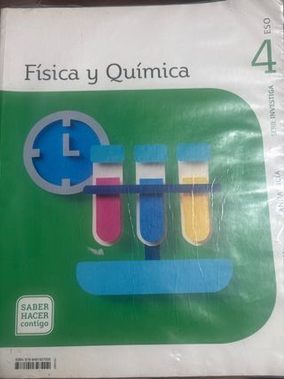 FISICA Y QUIMICA SERIE INVESTIGA 4 ESO SABER HA...