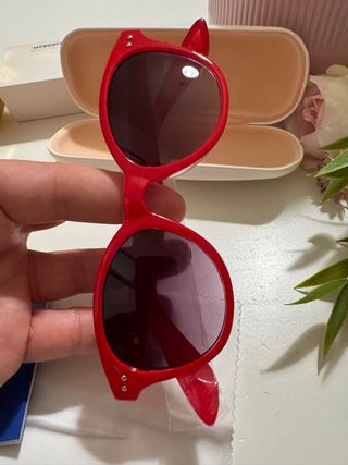 Occhiali Datch Rossi Nuovi con Custodia