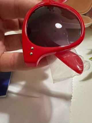 Occhiali Datch Rossi Nuovi con Custodia