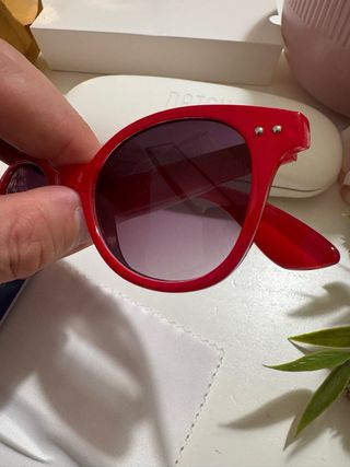 Occhiali Datch Rossi Nuovi con Custodia