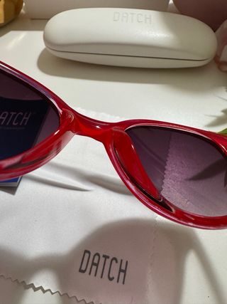 Occhiali Datch Rossi Nuovi con Custodia