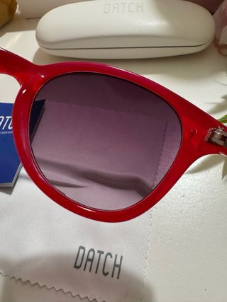 Occhiali Datch Rossi Nuovi con Custodia