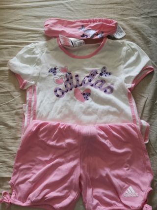 Completo 3 pezzi Adidas bimba NUOVO