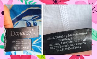 Pañuelo Fular Chal Echarpe Azul Flores Hojas
