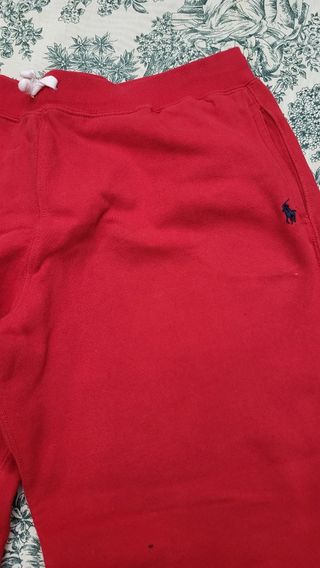 Pantalón chándal niño rojo