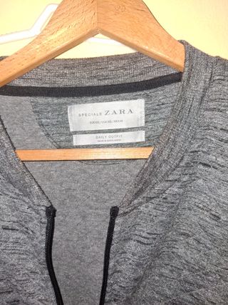 Sudadera Zara Chico Gris