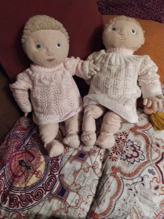 Lote de 2 muñecas de trapo oferta