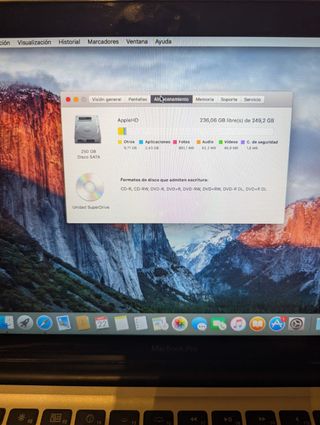MacBook Pro 13 2011 Plata