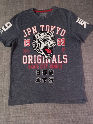 Camiseta niño gris JPN Tokyo Tiger