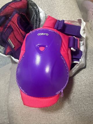Protección Oxelo Casco y Rodilleras