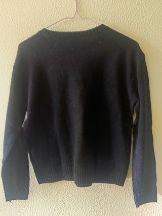 Jersey H&M Negro Talla Única con Lentejuelas