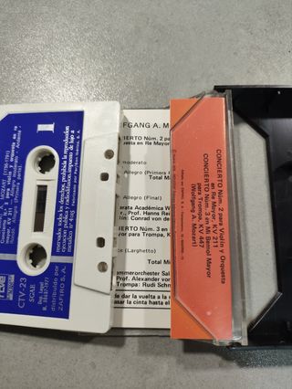 2 Cassettes Música Clásica Mozart RTVE vintage