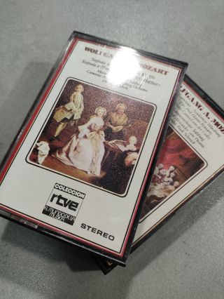 2 Cassettes Música Clásica Mozart RTVE vintage