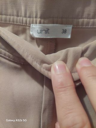 Pantalón mujer beige