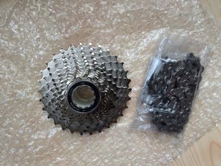 CADENA Y CASSETTE SHIMANO 105 R7000 11-30D 11V
