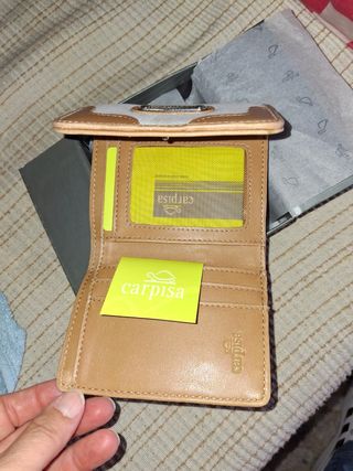 Portafoglio Carpisa bianco e cuoio