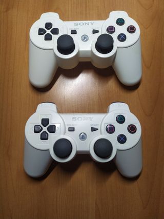 2 Mandos PS3 Dual Shock 3 Blancos,leer descripción