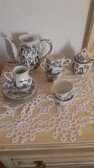 Juego de café porcelana fina