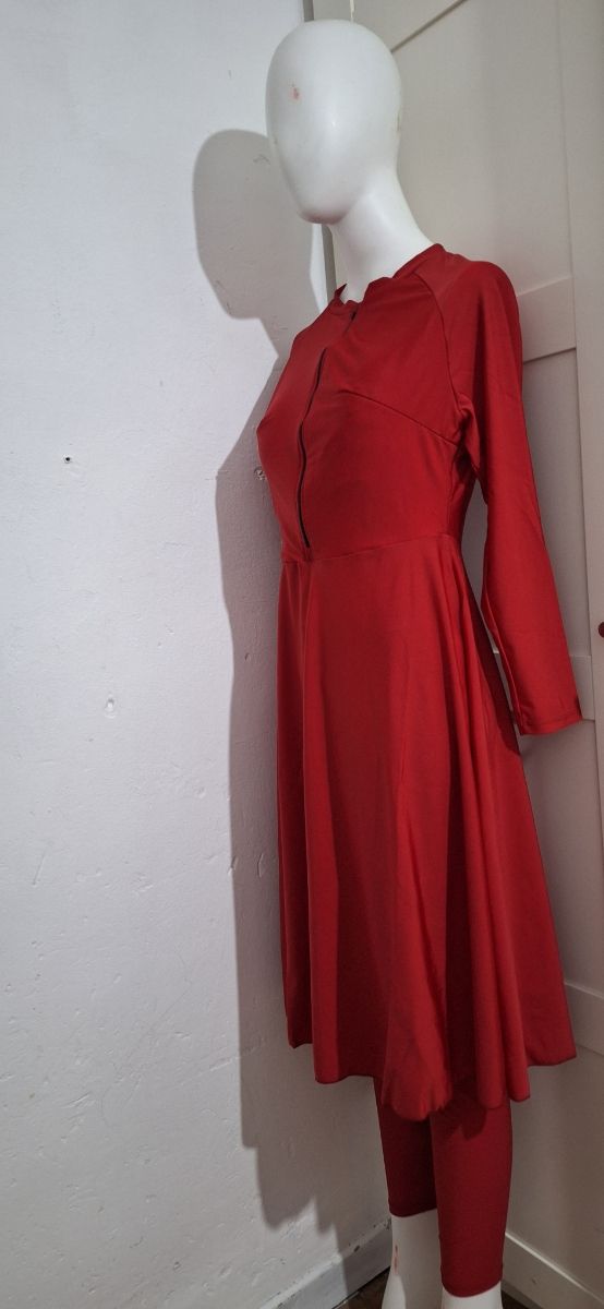 Bañador/Burkini Rojo Manga Larga