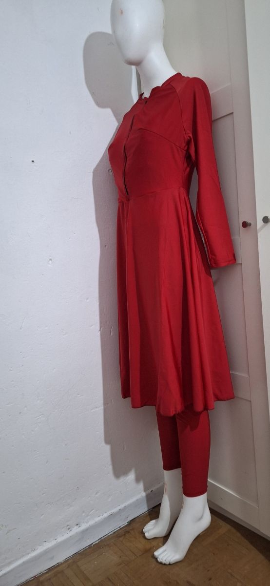 Bañador/Burkini Rojo Manga Larga