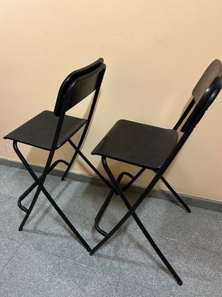 Taburete Plegable Negro