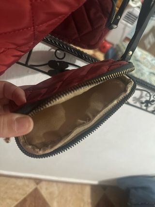 Bolso de viaje ajustable rojo