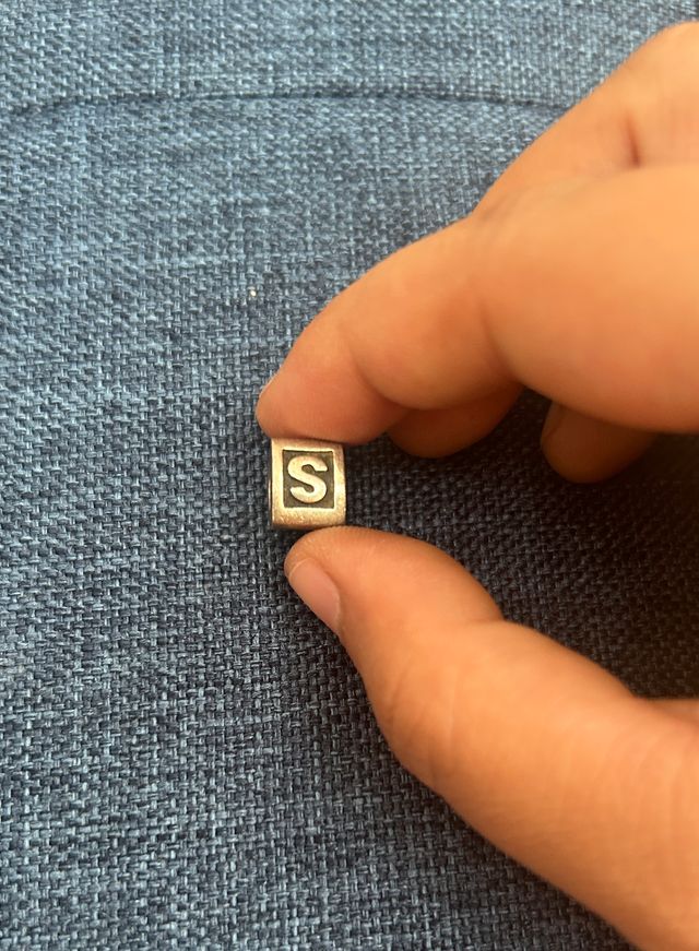 Charm Pandora Letra S Original (Antiguo)