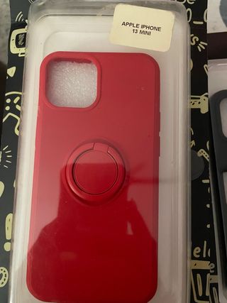 Custodia rossa per iPhone 13 Mini con anello