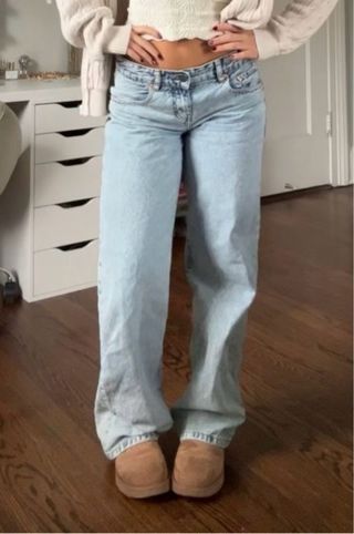 Jeans Motel Rock Lavado Azul Claro